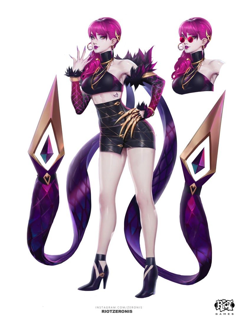 Illustration for article titled The Art Behind League Of Legends' K-Pop VideoÂ